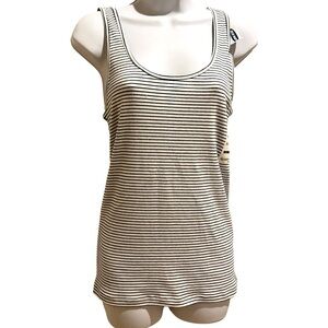 🟣 Old Navy Black and White Fitted Tank Top rare find